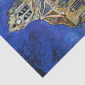 Vincent van Gogh's The Church in Auvers Seidenpapier (Ausschnitt)