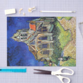 Vincent van Gogh's The Church in Auvers Seidenpapier (Handwerk)