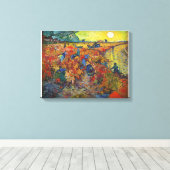 Vincent van Gogh's The Red Vineyard (1888) Leinwanddruck (Insitu (Holzboden))