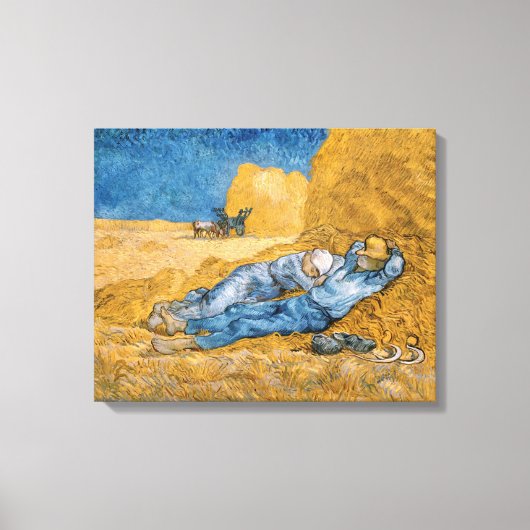 Vincent van Gogh's The Siesta Leinwanddruck (Vorderseite)