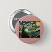 Vincent van Gogh's The Starry Night (1889) Button (Vorne & Hinten)