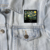 Vincent van Gogh's The Starry Night (1889) Button (Beispiel)