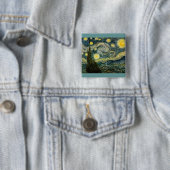 Vincent van Gogh's The Starry Night (1889) Button (Beispiel)