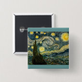 Vincent van Gogh's The Starry Night (1889) Button (Vorne & Hinten)