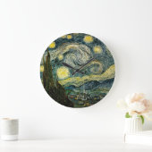 Vincent van Gogh's The Starry Night (1889) Große Wanduhr (Zuhause)