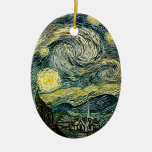 Vincent van Gogh's The Starry Night (1889) Keramik Ornament