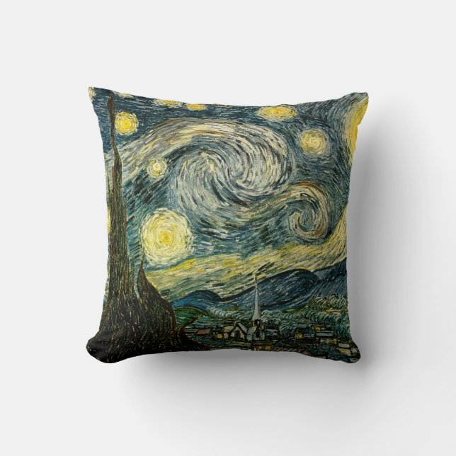 Vincent van Gogh's The Starry Night (1889) Kissen (Vorderseite)