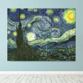 Vincent van Gogh's The Starry Night (1889) Leinwanddruck (Insitu (Holzboden))