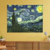 Vincent van Gogh's The Starry Night (1889) Leinwanddruck (Insitu (Wohnzimmer))