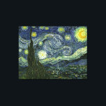 Vincent van Gogh's The Starry Night (1889) Leinwanddruck<br><div class="desc">Ein klassisches 1889 Post Impressionist Malerei, Kunstwerk, das in den öffentlichen Bereich übergegangen ist und wunderbare Geschenke und andere Produkte macht. Van Gogh schrieb einst: "Es scheint mir oft, dass die Nacht immer noch reichhaltiger gefärbt ist als der Tag; mit den Farben der intensivsten Veilchen, Blues und Grüntöne. Wenn Sie...</div>