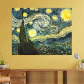 Vincent van Gogh's The Starry Night (1889) Leinwanddruck (Insitu (Wohnzimmer))