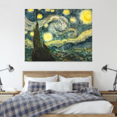 Vincent van Gogh's The Starry Night (1889) Leinwanddruck (Insitu (Schlafzimmer))