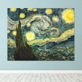 Vincent van Gogh's The Starry Night (1889) Leinwanddruck (Insitu (Holzboden))