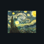 Vincent van Gogh's The Starry Night (1889) Leinwanddruck<br><div class="desc">Ein klassisches 1889 Post Impressionist Malerei, Kunstwerk, das in den öffentlichen Bereich übergegangen ist und wunderbare Geschenke und andere Produkte macht. Van Gogh schrieb einst: "Es scheint mir oft, dass die Nacht immer noch reichhaltiger gefärbt ist als der Tag; mit den Farben der intensivsten Veilchen, Blues und Grüntöne. Wenn Sie...</div>