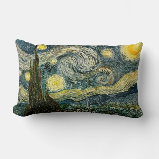 Vincent van Gogh's The Starry Night (1889) Lendenkissen (Vorderseite)