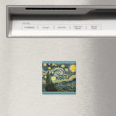 Vincent van Gogh's The Starry Night (1889) Magnet (In Situ (Geschirrspüler))