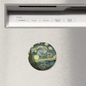 Vincent van Gogh's The Starry Night (1889) Magnet (In Situ (Geschirrspüler))