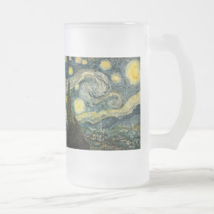 Vincent van Gogh's The Starry Night (1889) Mattglas Bierglas