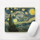 Vincent van Gogh's The Starry Night (1889) Mousepad (Mit Mouse)
