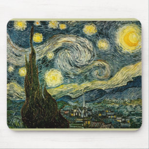 Vincent van Gogh's The Starry Night (1889) Mousepad