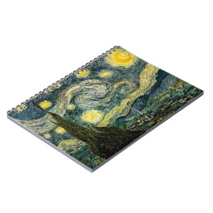 Vincent van Gogh's The Starry Night (1889) Notizblock