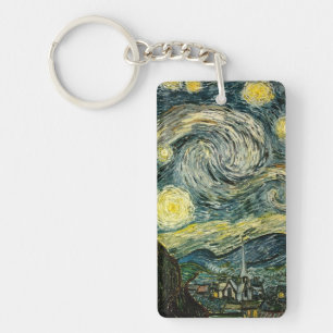 Vincent van Gogh's The Starry Night (1889) Schlüsselanhänger