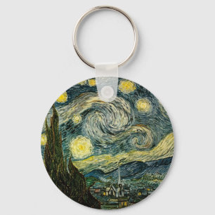 Vincent van Gogh's The Starry Night (1889) Schlüsselanhänger