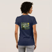 Vincent van Gogh's The Starry Night (1889) T-Shirt (Schwarz voll)