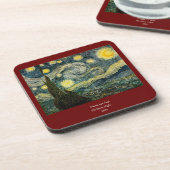 Vincent van Gogh's The Starry Night (1889) Untersetzer (Linke Seite)