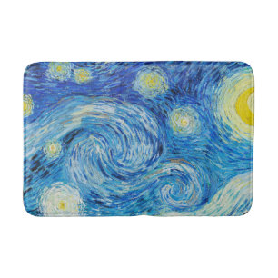 Vincent Van Gogh's The Starry Night Badematte