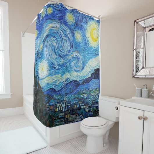 Vincent Van Gogh's The Starry Night Duschvorhang (Beispiel)