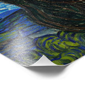 Vincent Van Gogh's The Starry Night Fotodruck (Ecke)