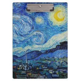 Vincent Van Gogh's The Starry Night Klemmbrett