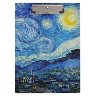 Vincent Van Gogh's The Starry Night Klemmbrett