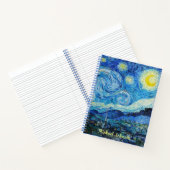 Vincent Van Gogh's The Starry Night Monogram Notizblock (Innenseite)