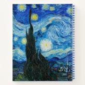 Vincent Van Gogh's The Starry Night Notizblock (Rückseite)