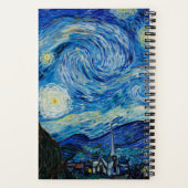 Vincent Van Gogh's The Starry Night Notizblock (Rückseite)