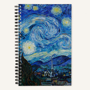 Vincent Van Gogh's The Starry Night Notizblock
