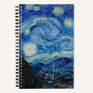 Vincent Van Gogh's The Starry Night Notizblock