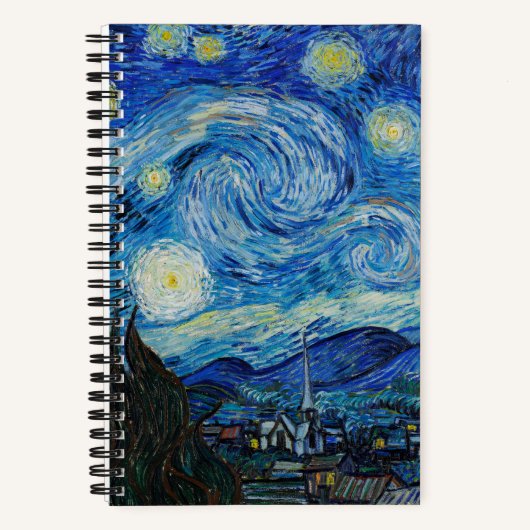Vincent Van Gogh's The Starry Night Notizblock (Vorderseite)
