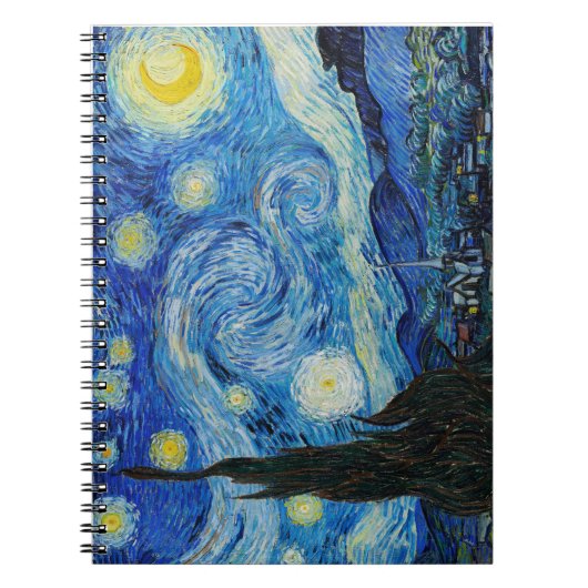 Vincent Van Gogh's The Starry Night Notizblock (Vorderseite)