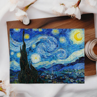 Vincent van Gogh's The Starry Night Postcard Postkarte