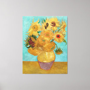 Vincent van Gogh's Vase mit zwölf Sonnenblumen Leinwanddruck