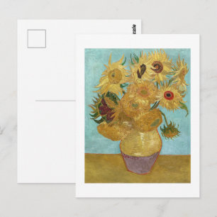 Vincent van Goghs Vasen mit zwölf Sonnenblumen  Postkarte