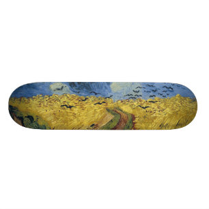 Vincent van Goghs Weizen-Feld mit Krähen (1890) Skateboard