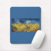 Vincent van Gogh's Weizenfeld mit Krähen (1890) Mousepad (Mit Mouse)