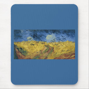 Vincent van Gogh's Weizenfeld mit Krähen (1890) Mousepad