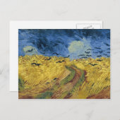 Vincent van Gogh's Weizenfeld mit Krähen (1890) Postkarte (Vorne/Hinten)