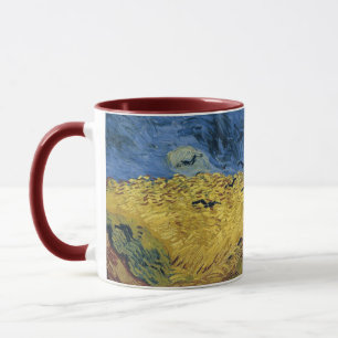 Vincent van Gogh's Weizenfeld mit Krähen (1890) Tasse