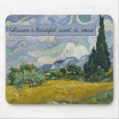 Vincent van Gogh's Weizenfeld mit Zypressen: Mousepad (Vorne)